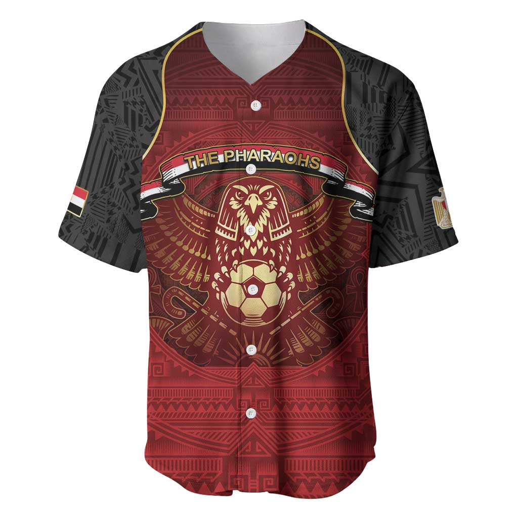 Custom Egypt Football Baseball Jersey Tribal Eagle With Ancient Egyptian Patterns
