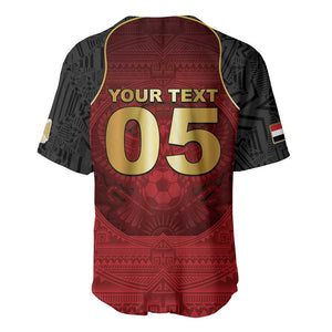 Custom Egypt Football Baseball Jersey Tribal Eagle With Ancient Egyptian Patterns