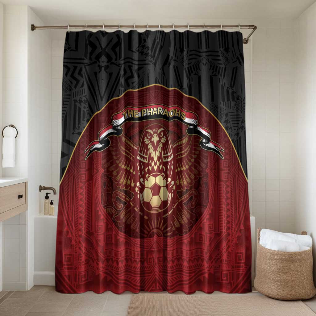 Egypt Football Bathroom Set Tribal Eagle With Ancient Egyptian Patterns