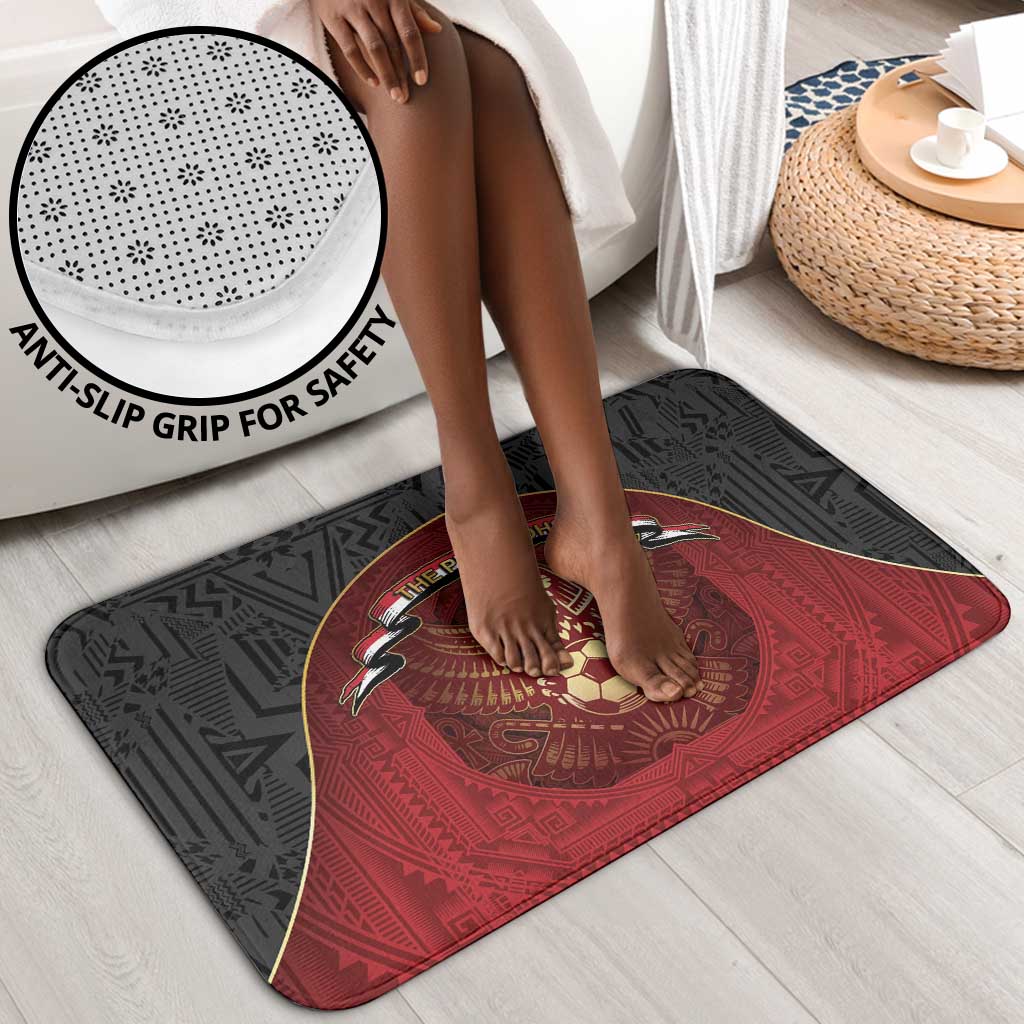 Egypt Football Bathroom Set Tribal Eagle With Ancient Egyptian Patterns