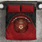 Egypt Football Bedding Set Tribal Eagle With Ancient Egyptian Patterns