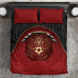 Egypt Football Bedding Set Tribal Eagle With Ancient Egyptian Patterns