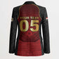 Custom Egypt Football Blazer Tribal Eagle With Ancient Egyptian Patterns