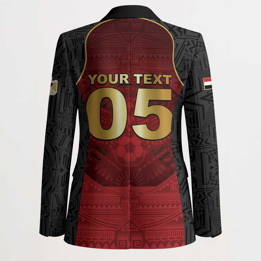 Custom Egypt Football Blazer Tribal Eagle With Ancient Egyptian Patterns