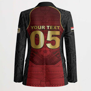 Custom Egypt Football Blazer Tribal Eagle With Ancient Egyptian Patterns