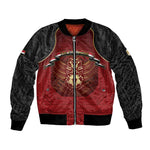 Custom Egypt Football Bomber Jacket Tribal Eagle With Ancient Egyptian Patterns