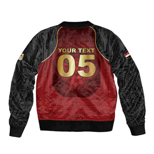 Custom Egypt Football Bomber Jacket Tribal Eagle With Ancient Egyptian Patterns