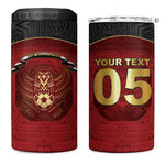 Custom Egypt Football 4 in 1 Can Cooler Tumbler Tribal Eagle With Ancient Egyptian Patterns