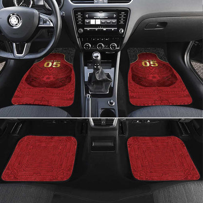 Custom Egypt Football Car Mats Tribal Eagle With Ancient Egyptian Patterns