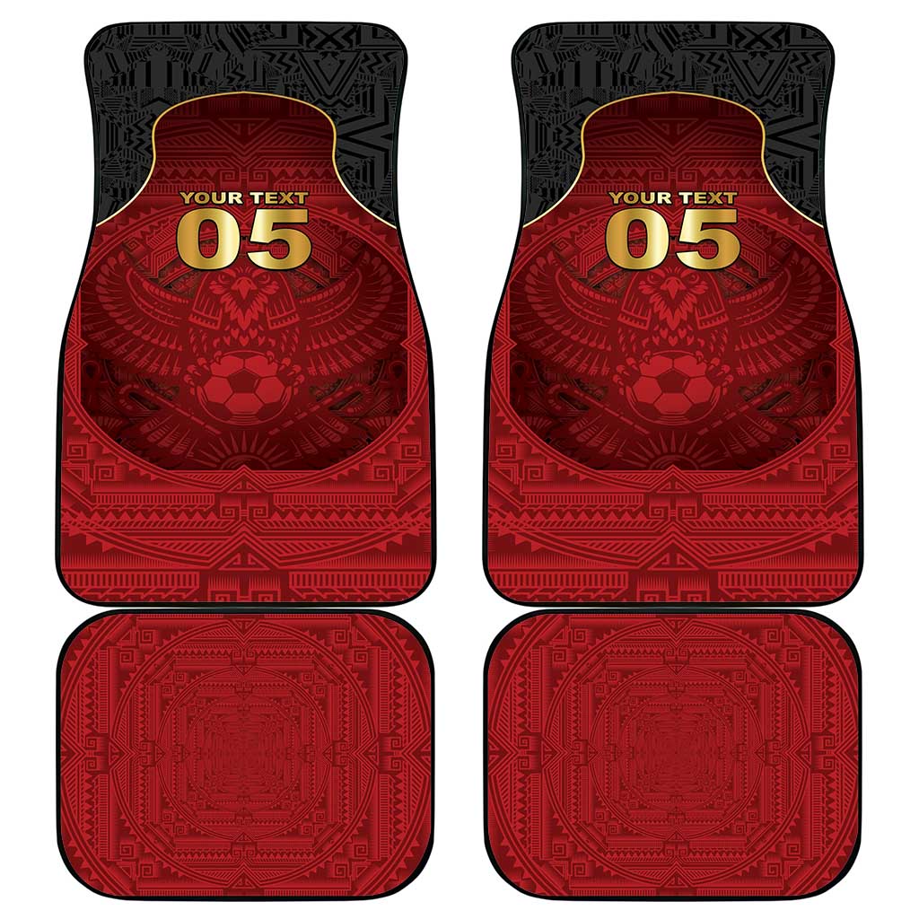 Custom Egypt Football Car Mats Tribal Eagle With Ancient Egyptian Patterns