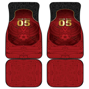 Custom Egypt Football Car Mats Tribal Eagle With Ancient Egyptian Patterns
