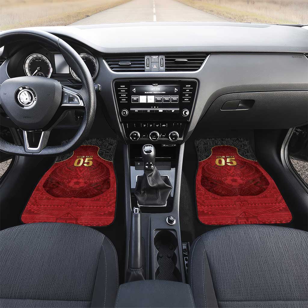 Custom Egypt Football Car Mats Tribal Eagle With Ancient Egyptian Patterns