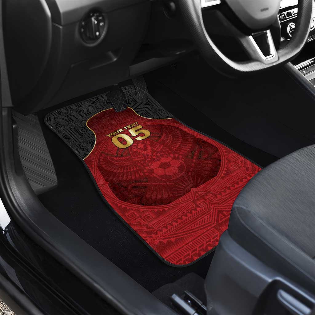 Custom Egypt Football Car Mats Tribal Eagle With Ancient Egyptian Patterns