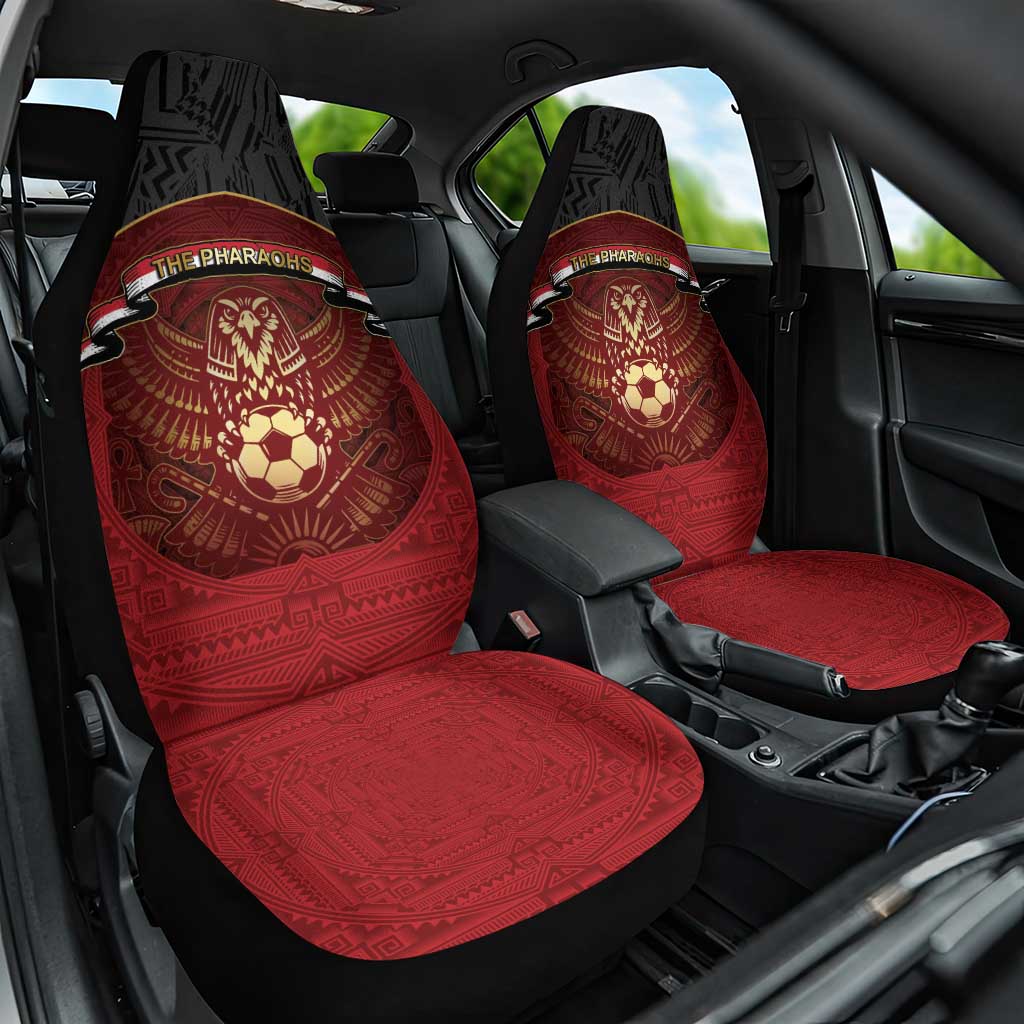Egypt Football Car Seat Cover Tribal Eagle With Ancient Egyptian Patterns