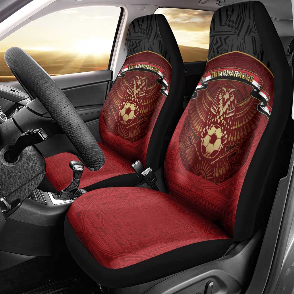 Egypt Football Car Seat Cover Tribal Eagle With Ancient Egyptian Patterns