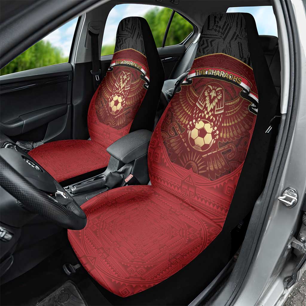 Egypt Football Car Seat Cover Tribal Eagle With Ancient Egyptian Patterns