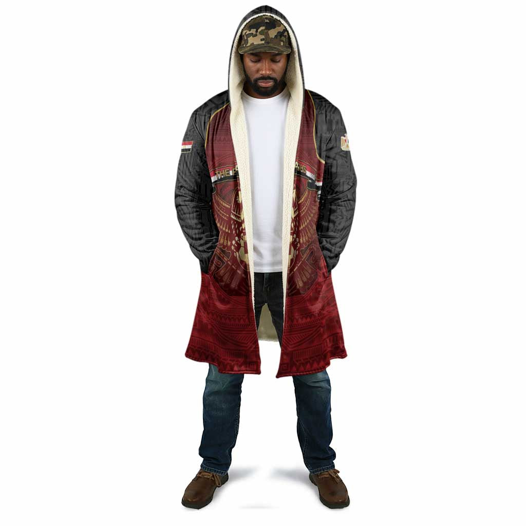 Custom Egypt Football Cloak Tribal Eagle With Ancient Egyptian Patterns