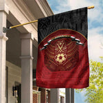 Egypt Football Garden Flag Tribal Eagle With Ancient Egyptian Patterns