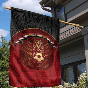 Egypt Football Garden Flag Tribal Eagle With Ancient Egyptian Patterns