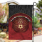 Egypt Football Garden Flag Tribal Eagle With Ancient Egyptian Patterns