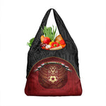 Egypt Football Grocery Bag Tribal Eagle With Ancient Egyptian Patterns