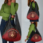 Egypt Football Grocery Bag Tribal Eagle With Ancient Egyptian Patterns
