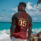 Custom Egypt Football Hawaiian Shirt Tribal Eagle With Ancient Egyptian Patterns