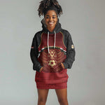 Custom Egypt Football Hoodie Dress Tribal Eagle With Ancient Egyptian Patterns