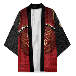 Custom Egypt Football Kimono Tribal Eagle With Ancient Egyptian Patterns