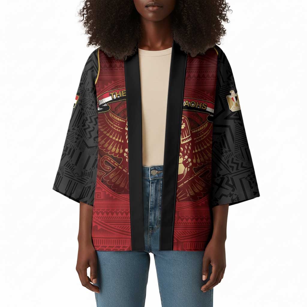 Custom Egypt Football Kimono Tribal Eagle With Ancient Egyptian Patterns