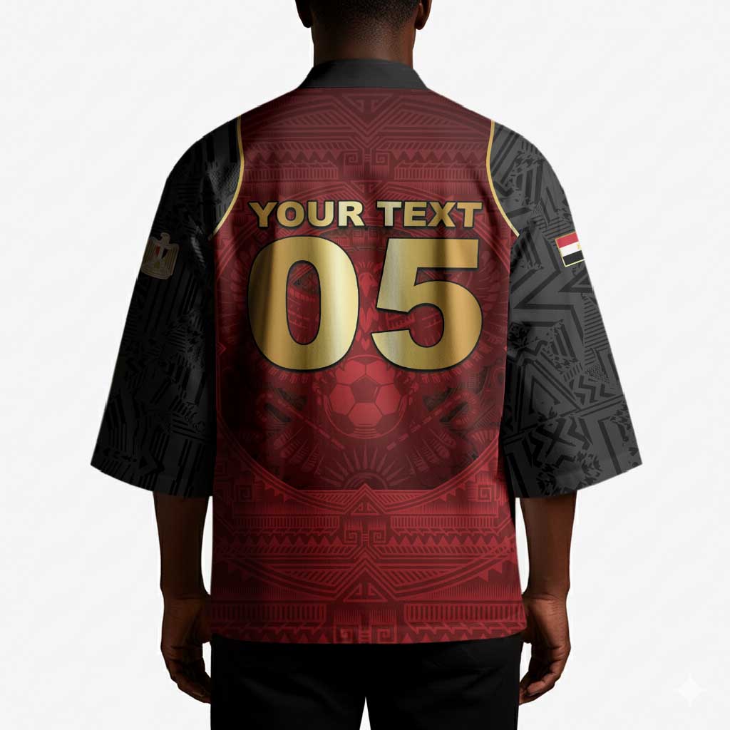 Custom Egypt Football Kimono Tribal Eagle With Ancient Egyptian Patterns