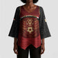 Custom Egypt Football Kimono Sleeve Blouse Tribal Eagle With Ancient Egyptian Patterns