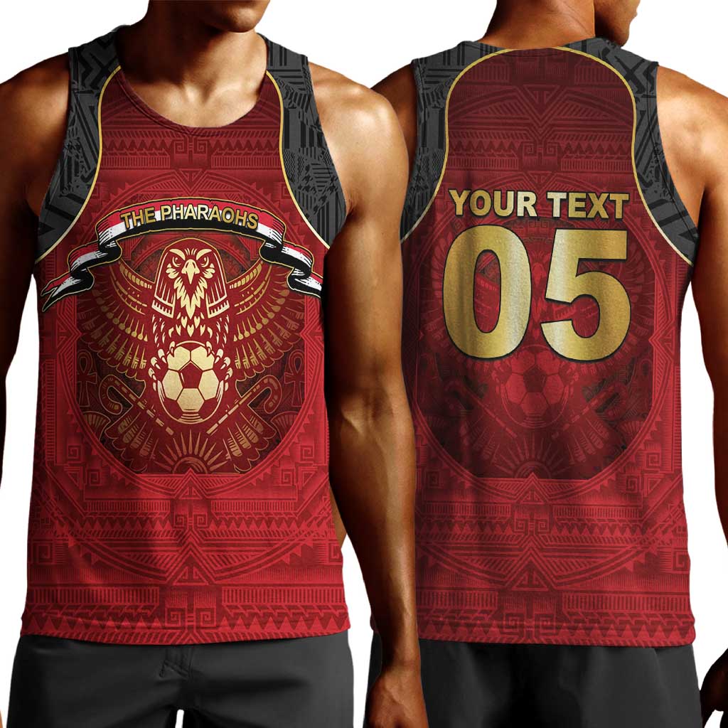 Custom Egypt Football Men Tank Top Tribal Eagle With Ancient Egyptian Patterns