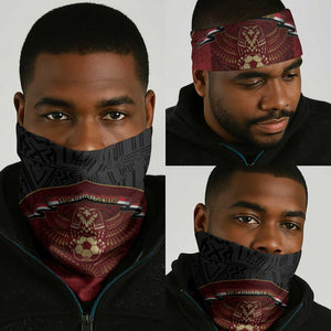 Egypt Football Neck Gaiter Tribal Eagle With Ancient Egyptian Patterns