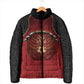 Custom Egypt Football Padded Jacket Tribal Eagle With Ancient Egyptian Patterns