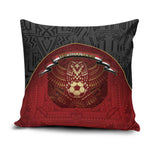 Egypt Football Pillow Cover Tribal Eagle With Ancient Egyptian Patterns