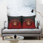 Egypt Football Pillow Cover Tribal Eagle With Ancient Egyptian Patterns