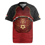 Custom Egypt Football Rugby Jersey Tribal Eagle With Ancient Egyptian Patterns