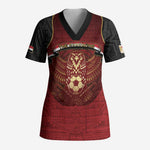 Custom Egypt Football Scrub Top Tribal Eagle With Ancient Egyptian Patterns