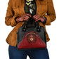 Egypt Football Shoulder Handbag Tribal Eagle With Ancient Egyptian Patterns