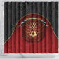 Egypt Football Shower Curtain Tribal Eagle With Ancient Egyptian Patterns