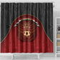 Egypt Football Shower Curtain Tribal Eagle With Ancient Egyptian Patterns