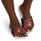 Egypt Football Slide Sandals Tribal Eagle With Ancient Egyptian Patterns