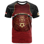 Custom Egypt Football T shirt Tribal Eagle With Ancient Egyptian Patterns