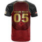 Custom Egypt Football T shirt Tribal Eagle With Ancient Egyptian Patterns