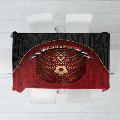 Egypt Football Tablecloth Tribal Eagle With Ancient Egyptian Patterns