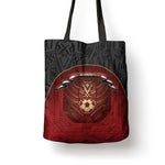 Egypt Football Tote Bag Tribal Eagle With Ancient Egyptian Patterns