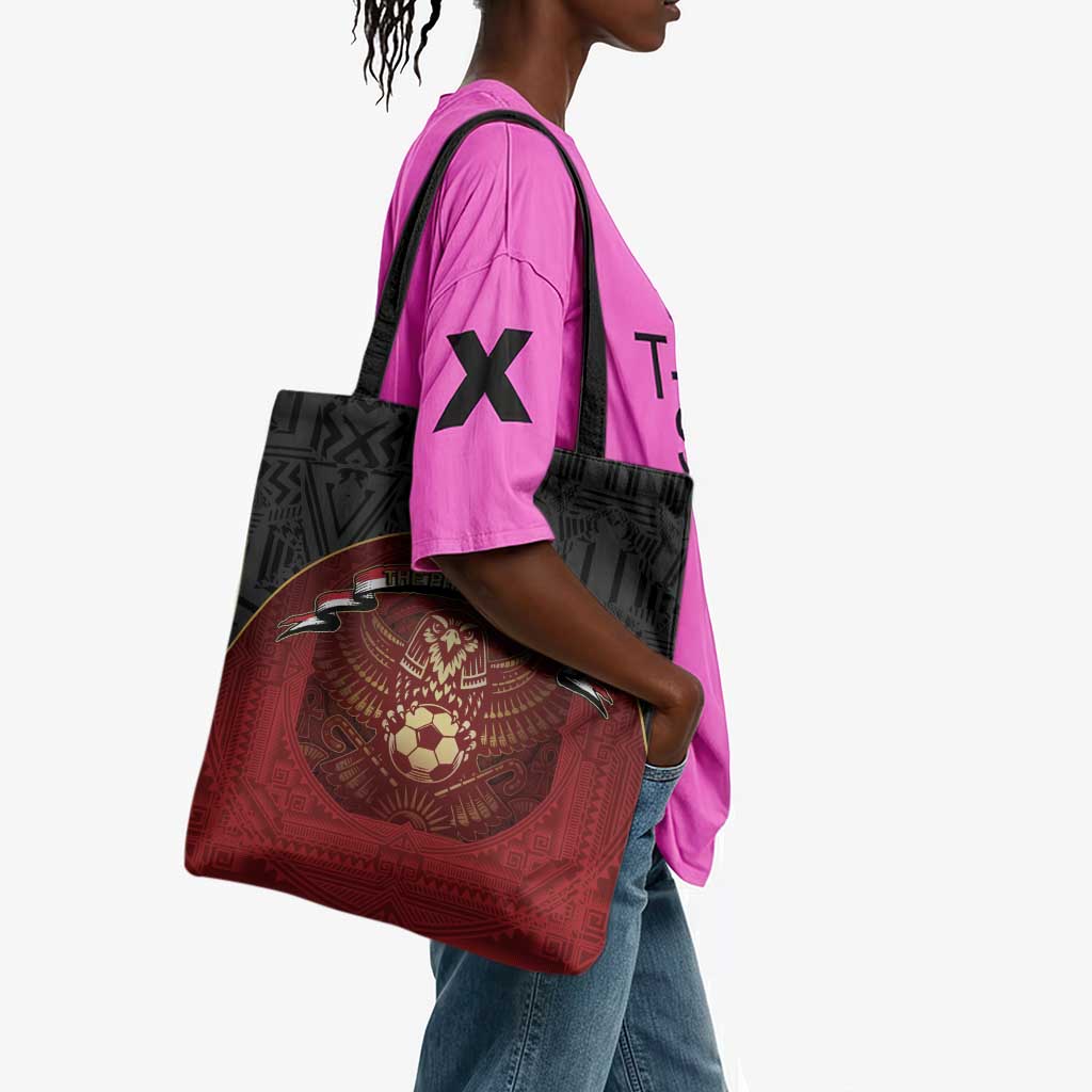 Egypt Football Tote Bag Tribal Eagle With Ancient Egyptian Patterns