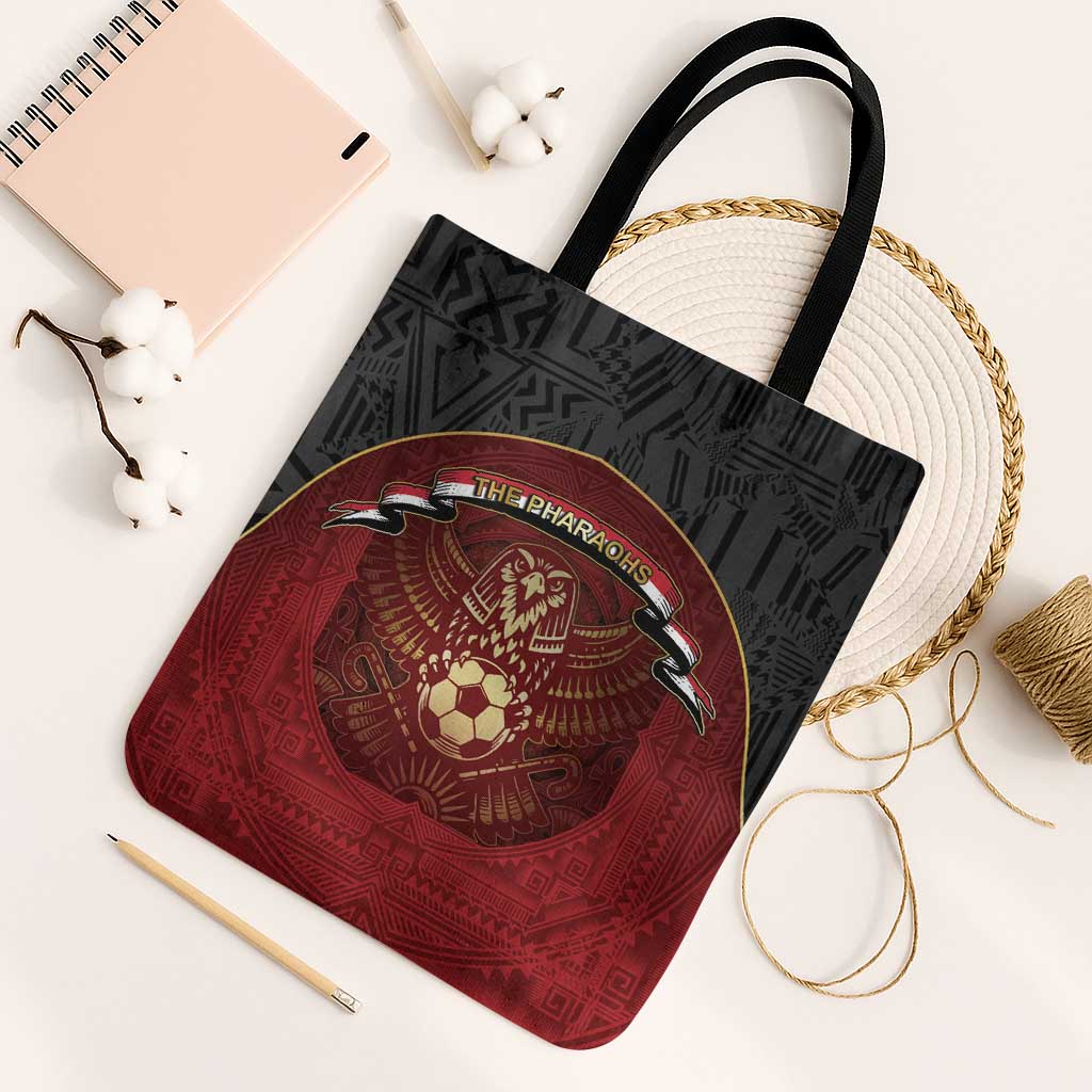 Egypt Football Tote Bag Tribal Eagle With Ancient Egyptian Patterns