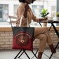 Egypt Football Tote Bag Tribal Eagle With Ancient Egyptian Patterns